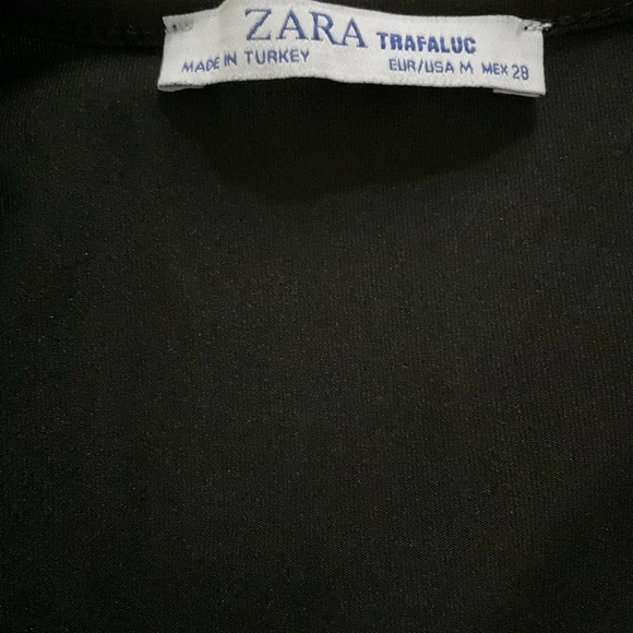 Zara Black Long Sleeve Bodysuit - Picture 4 of 7